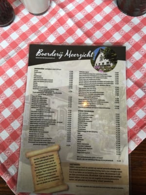 Menu photo 2 Boerderij Meerzicht Amsterdam, NH Menu photo 2 Boerderij Meerzicht Amsterdam, NH
