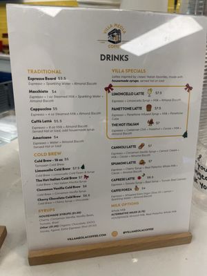 Menu photo 3 Villa Meola Coffee Gilbert, AZ