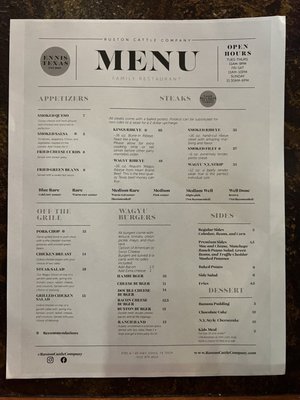 Menu photo 3 Ruston Cattle Company Ennis, TX Menu photo 3 Ruston Cattle Company Ennis, TX