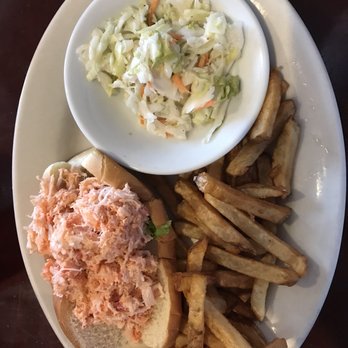 12 Ocean Grill - Lobster roll & Cole slaw yum! - Seafood Near Me - Seabrook, New Hampshire