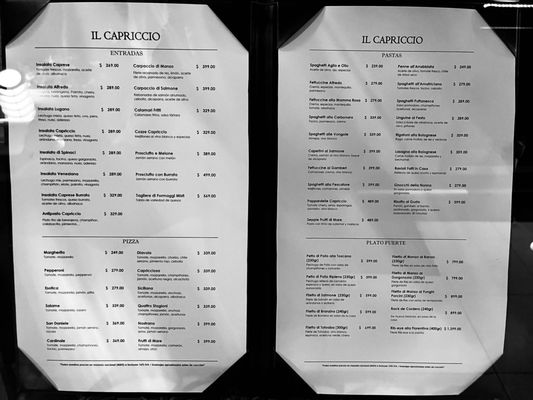 Menu photo 1 Il Capriccio San Pedro Garza García, NLE Menu photo 1 Il Capriccio San Pedro Garza García, NLE