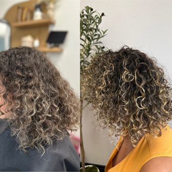 Natalie D Studio - Partial balayage and curly haircut - Hair Salons Near Me - Thornton, Colorado