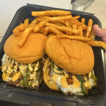 Hot Bunz - #4 2x Jalapeno Smash with Fries - Burgers Near Me - Sacramento, California Hot Bunz - #4 2x Jalapeno Smash with Fries - Burgers Near Me - Sacramento, California