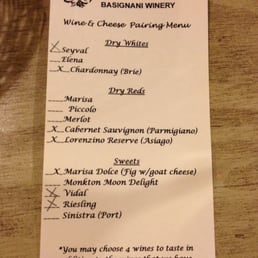 Do the wine and cheese pairing...it's $10 each and you get to choose 4 additional wines to try...what a deal!