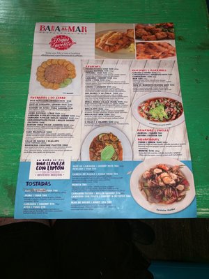 Menu photo 2 Barra al Mar Mazatlán, SIN Menu photo 2 Barra al Mar Mazatlán, SIN