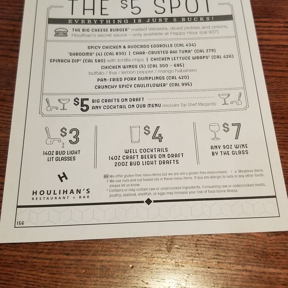 Houlihan's - Happy hour menu - Bars Near Me - Lee's Summit, Missouri