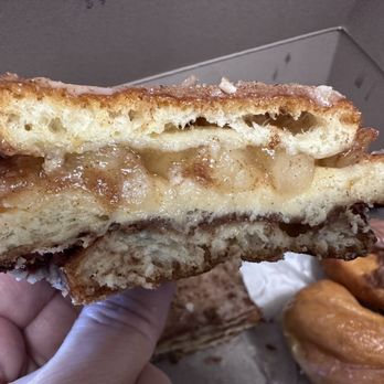 Danny's Donuts - Inside the Apple fritter.  Been craving this!! - Donuts Near Me - Vista, California