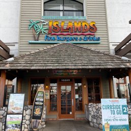 Exterior outside entrance of Islands Restaurant - San Diego, California Exterior outside entrance of Islands Restaurant - San Diego, California