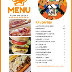 Mama's Taste of the World - MENU - Favorites
