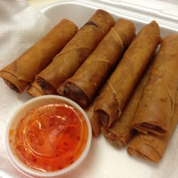 Boba Cafe - $5 for 10 eggrolls. Awesome price. Taste pretty cool!