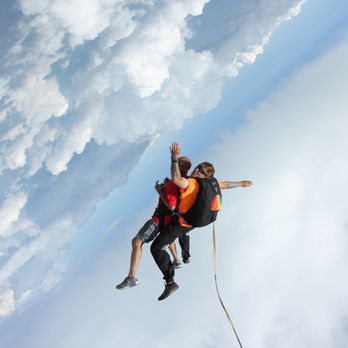 Skydive Indianapolis - When you 1st jump you are suppose to tuck your legs!!.. I was so excited I forgot!! - Skydiving Near Me - Frankfort, Indiana
