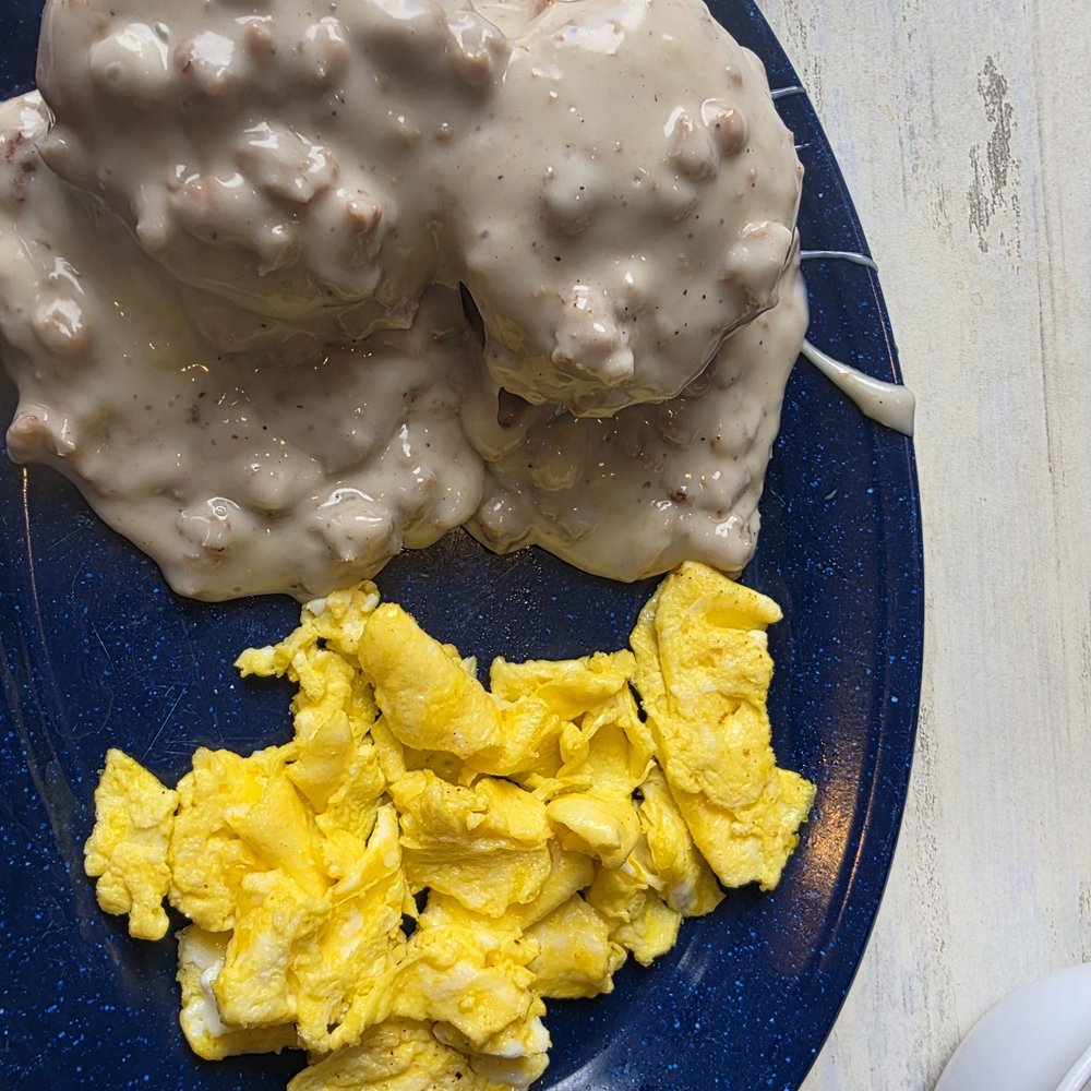 Chez Vachon - Sausage  gravy and biscuits - Breakfast & Brunch Near Me - Manchester, New Hampshire
