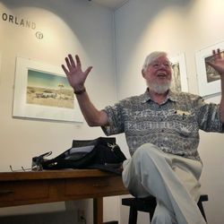 Ted Orland during his talk at the gallery