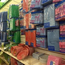 Dollar Tree - Coordinating plates, dishes, napkins...