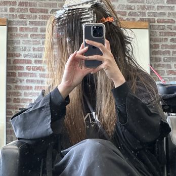 Sunkissed Salon by Kacie - Babylights in the works on my super thick hair! - Hair Stylists Near Me - San Jose, California Sunkissed Salon by Kacie - Babylights in the works on my super thick hair! - Hair Stylists Near Me - San Jose, California