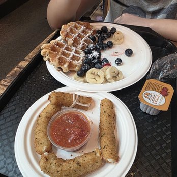 Berlina Cafe - Just the mozzarella stick were about 9 and it came with 4 sticks??? FOUR !! 2 dollar a stick is absurd - Cafes Near Me - New York, New York Berlina Cafe - Just the mozzarella stick were about 9 and it came with 4 sticks??? FOUR !! 2 dollar a stick is absurd - Cafes Near Me - New York, New York