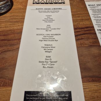 Mario's Osteria - Italian Near Me - Boca Raton, Florida