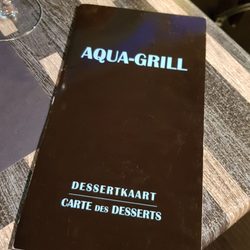 Schöne kleine Dessertkarte