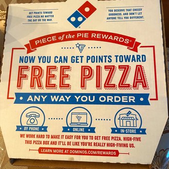 Domino's Pizza - a pizza box with free pizza - Pizza Near Me - Canton, Michigan