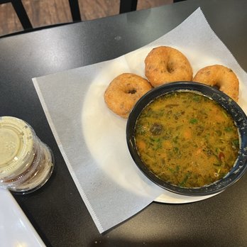 Annampuram Authentic South Indian Restaurant - Vada sambar, peanut butter, chutney, coconut chutney, and tomato chutney - Indian Near Me - Arlington, Texas Annampuram Authentic South Indian Restaurant - Vada sambar, peanut butter, chutney, coconut chutney, and tomato chutney - Indian Near Me - Arlington, Texas