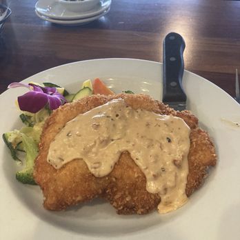 Firefish Grill - Parmesan crusted chicken, with mashed potatoes and fresh vegetables. Highly recommend. - New American Near Me - Santa Cruz, California Firefish Grill - Parmesan crusted chicken, with mashed potatoes and fresh vegetables. Highly recommend. - New American Near Me - Santa Cruz, California