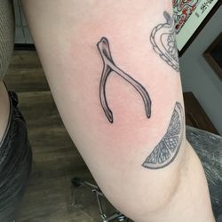 Good Old Times Tattoo - Wishbone tattoo