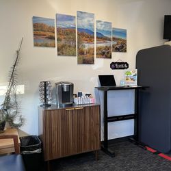 Armada Physical Therapy - Rio Rancho - Reception area, with coffee pot coffee and condiments!