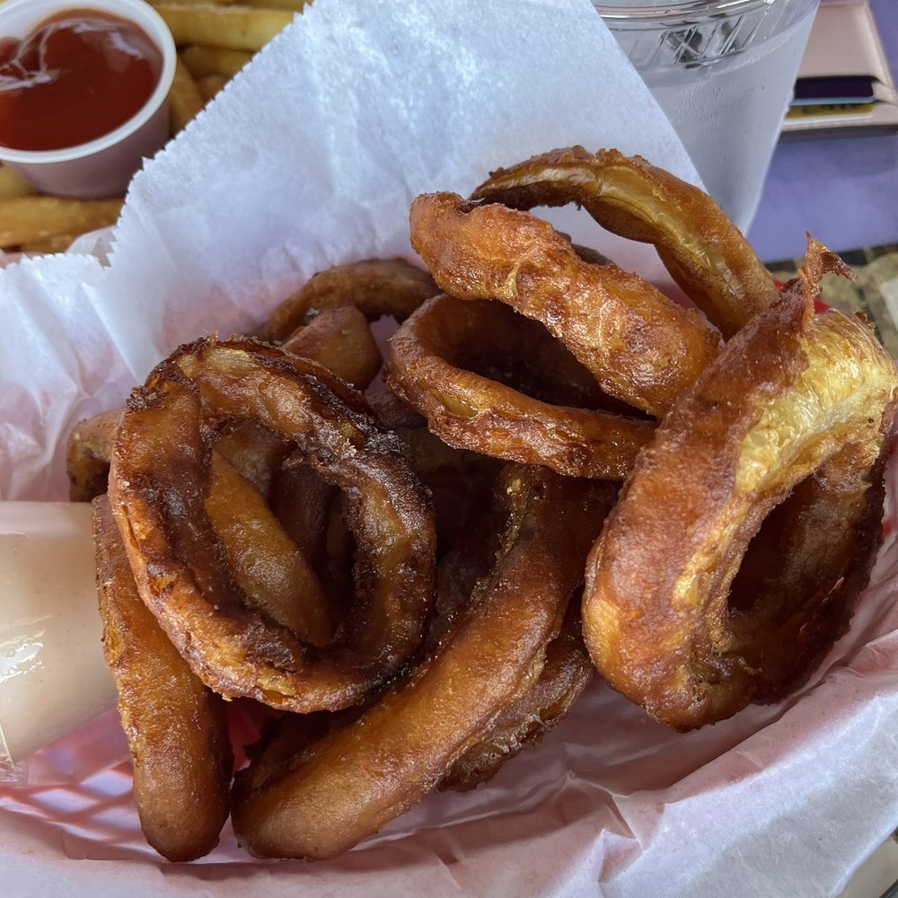 Square Grouper Tiki Bar - Onion rings - Tiki Bars Near Me - Jupiter, Florida Square Grouper Tiki Bar - Onion rings - Tiki Bars Near Me - Jupiter, Florida