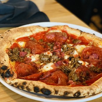 Fire + Wine - Cheese / Pepperoni / Sausage Pizza - Tapas/Small Plates Near Me - Glen Ellyn, Illinois