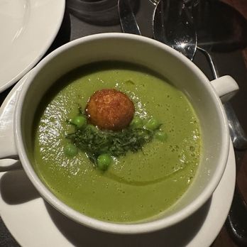 BAR Bludorn - Goat cheese and Pea soup - Wine Bars Near Me - Houston, Texas