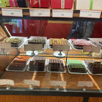 Chocolaterie Bonneau - a variety of chocolates on display - Creperies Near Me - Montreal, Quebec Chocolaterie Bonneau - a variety of chocolates on display - Creperies Near Me - Montreal, Quebec