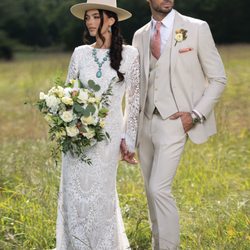 Tuxedo Den - Tan being shown as a formal western look. This looks great with a jeweled bolo.