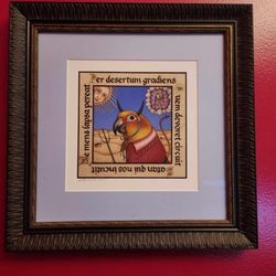 Amsterdam Art Gallery - One of a pair of paintings I bought in Mexico, expertly matted and framed by Amsterdam.
