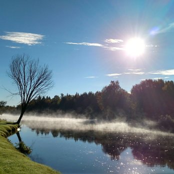 Baker's Acres Campgrounds & Golf Driving Range - Morning on the Saranac River at Baker's Acres in October 2018 - Campgrounds Near Me - Saranac, New York Baker's Acres Campgrounds & Golf Driving Range - Morning on the Saranac River at Baker's Acres in October 2018 - Campgrounds Near Me - Saranac, New York