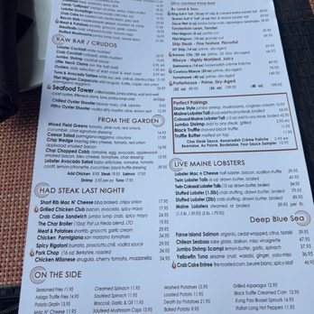 Char Steakhouse - Menu - Steakhouses Near Me - Red Bank, New Jersey