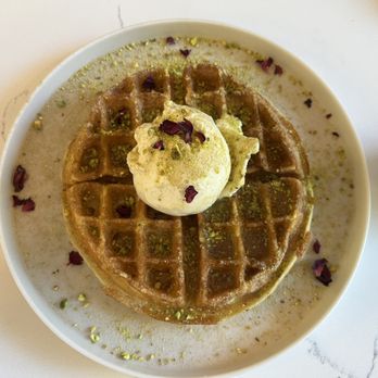 Chashni Cafe - The Gulabi Waffle - Cafes Near Me - Chatham, New Jersey Chashni Cafe - The Gulabi Waffle - Cafes Near Me - Chatham, New Jersey