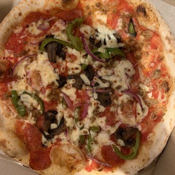 Crust Pizzeria Napoletana - Supreme pizza (not cut) - Italian Near Me - Herndon, Virginia Crust Pizzeria Napoletana - Supreme pizza (not cut) - Italian Near Me - Herndon, Virginia