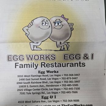 Egg Works - Menu - Breakfast & Brunch Near Me - Las Vegas, Nevada Egg Works - Menu - Breakfast & Brunch Near Me - Las Vegas, Nevada