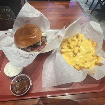 Flame On Peri Peri Grill - Crypto (Double bacon cheeseburger) Cheese Fries - Burgers Near Me - Niles, Illinois