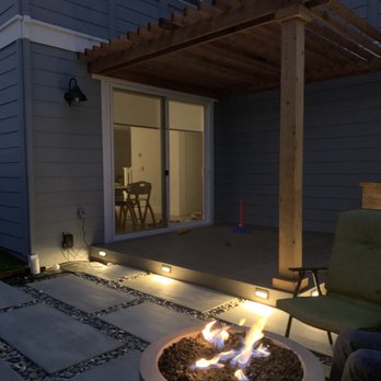 Third Heaven Landscape - a patio with a fire pit - Landscaping Near Me - Sand City, California