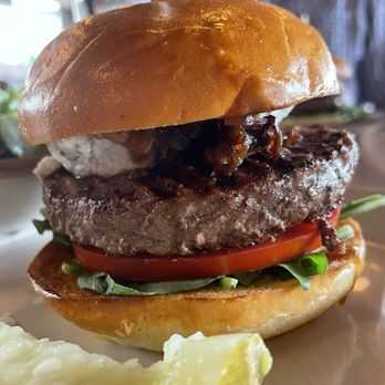 Biergarden Encinitas - Fig burger is good! - New American Near Me - Encinitas, California