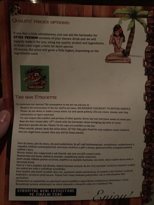 Menu photo 3 Tiki Taki Bar Prague, PR