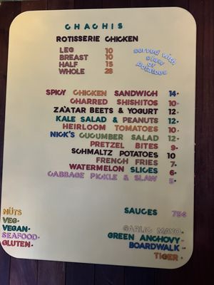 Menu photo 1 Chachi's Baltimore, MD
