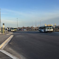 Milton GO Station - Bus area.