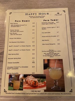 Menu photo 4 Hacienda Grill Big Bear Lake, CA