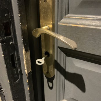 Marcel Bistro Chic - Even the bathroom lock is old school - French Near Me - Nice, 06