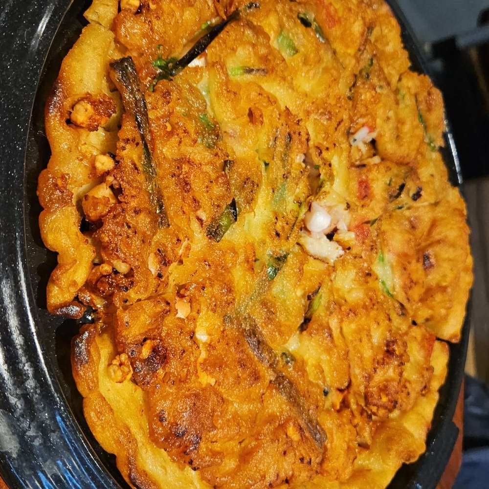 Cho Dang Gol - Crispy delicious seafood pancake - Korean Near Me - Katy, Texas Cho Dang Gol - Crispy delicious seafood pancake - Korean Near Me - Katy, Texas