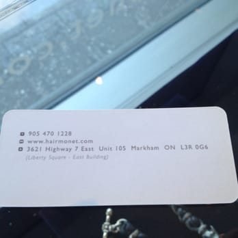 Hair Monet - Business card details - Hair Salons Near Me - Markham, Ontario