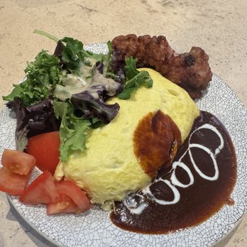 Takagi Coffee - Omelette Rice with 2 pcs Chicken Karaage - Japanese Near Me - Los Angeles, California Takagi Coffee - Omelette Rice with 2 pcs Chicken Karaage - Japanese Near Me - Los Angeles, California