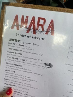Menu photo 8 Amara at Paraiso Miami, FL Menu photo 8 Amara at Paraiso Miami, FL